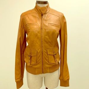 Lucky brand bomber leather jacket